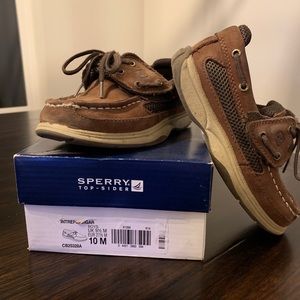 Size 10c Youth Sperry Topsiders w/ Velcro Fastener